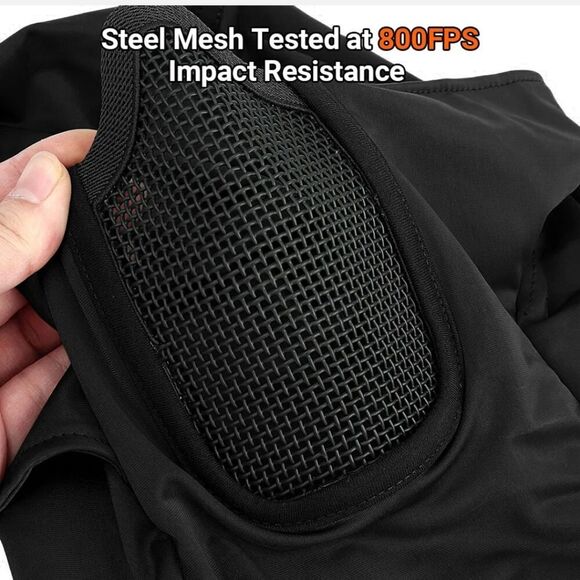 Balaclava Airsoft Mesh Mask Full Face Protection Hood for Cs War Game Hunting US - Picture 3 of 6